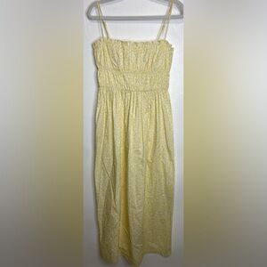 COCO SHOP Yellow Floral Sundress